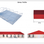 Классический шатёр 15х20